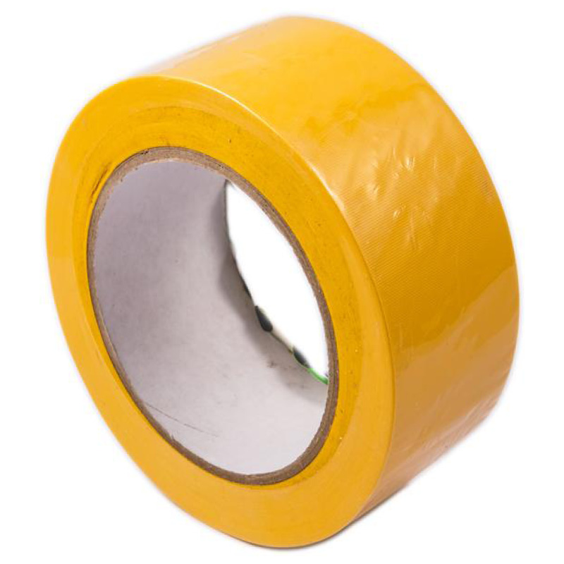 50mmx33m Yellow TackMax® Easy Tear Low Tack PVC Protection Tape